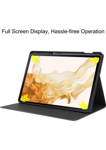 Samsung Galaxy Tab S7 Fe SM-730/T733/T736/T738 Için Deri Tablet Kılıf (Yurt Dışından)
