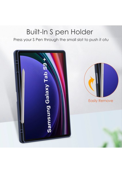 Samsung Galaxy Tab S9 Plus Için Darbeye Dayanıklı Şeffaf Tablet Kılıfı (Yurt Dışından) modelleri