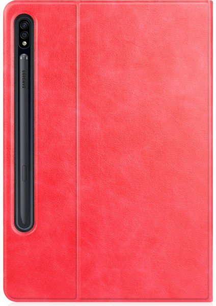 Samsung Galaxy Tab S7 Plus SM-T970/T975 Için Deri Tablet Kılıfı (Yurt Dışından)
