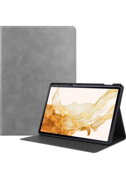 Samsung Galaxy Tab S8 Plus SM-X800/X806 Için Deri Tablet Kılıfı (Yurt Dışından)