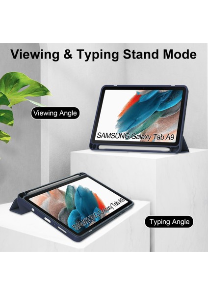 Samsung Galaxy Tab A9 SM-X110/SM-115 Için Darbeye Dayanıklı Şeffaf Tablet Kılıfı (Yurt Dışından)