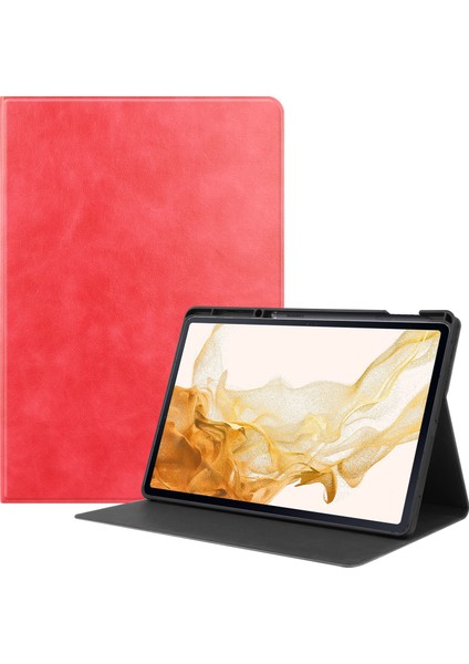 Samsung Galaxy Tab S8 Plus SM-X800/X806 Için Deri Tablet Kılıfı (Yurt Dışından)