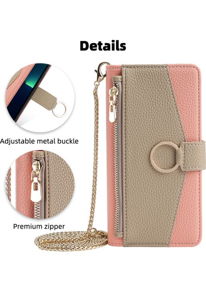 Kart Yuvalı Oppo A78 4g Deri Telefon Kılıfı Için Telefon Kılıfı (Yurt Dışından) fiyatları