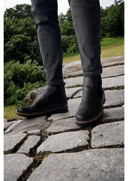 Bilekte Klasik Erkek Chelsea Bot KAHVERENGİ