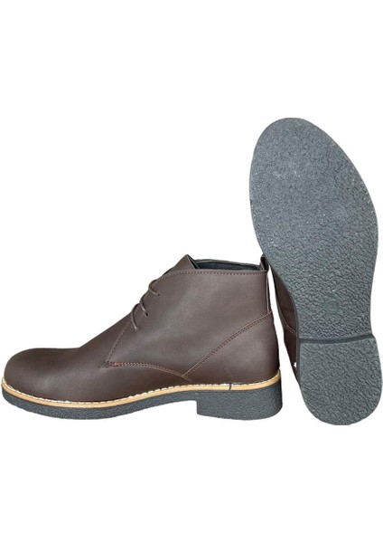 Klasik Bağcıklı Bilekte Erkek Bot KAHVERENGİ indirimleri