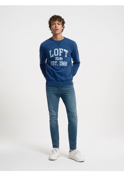Erkek Sweatshirt Indigo LF2032173