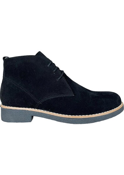 Klasik Bağcıklı Bilekte Erkek Bot SİYAH - SİYAH