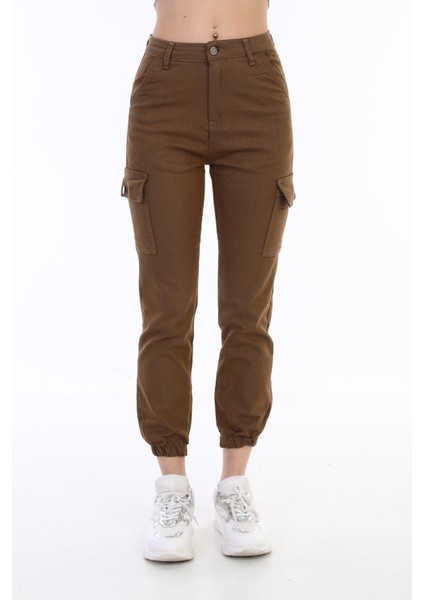 Vizon Kargo Cepli Gabardin Kumaş Pantolon