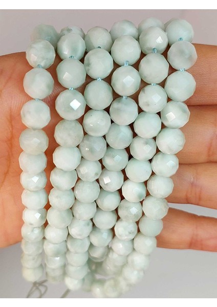 Larimar Taşı Faset Kesim 8mm Unisex Ikili Bileklik fiyatları