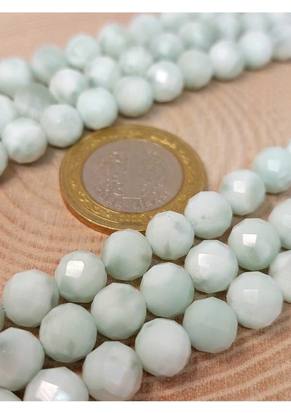 Larimar Taşı Faset Kesim 8mm Unisex Ikili Bileklik modelleri