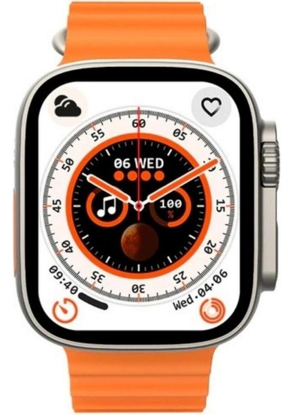 BGG Tech Watch 8 Series Gs8 Ultra Uyumlu 2.05 Inc Ekran Gps/nfc/siri Destekli 3 Tuş Aktif Akıllı Saat + Pro5 Kablosuz Kulaklık