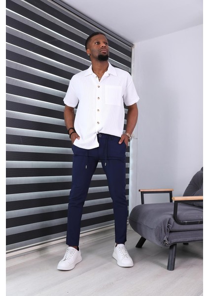 Wuffle Kumaş Parçacık Desenli Jogger Pantolon