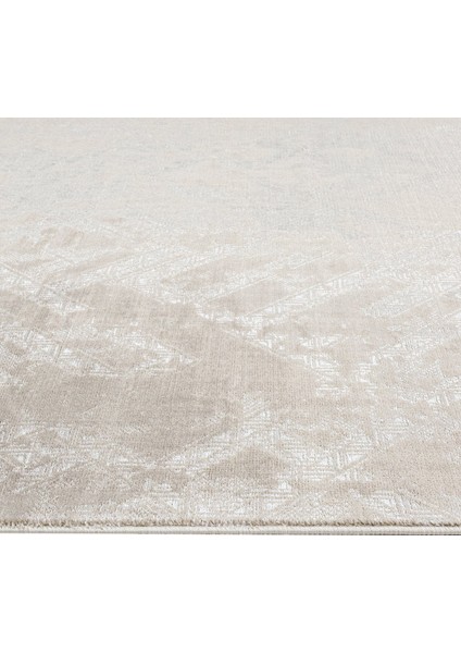 Pars Düz Saçak Polyester Geometrik Desen Bej Halı modelleri