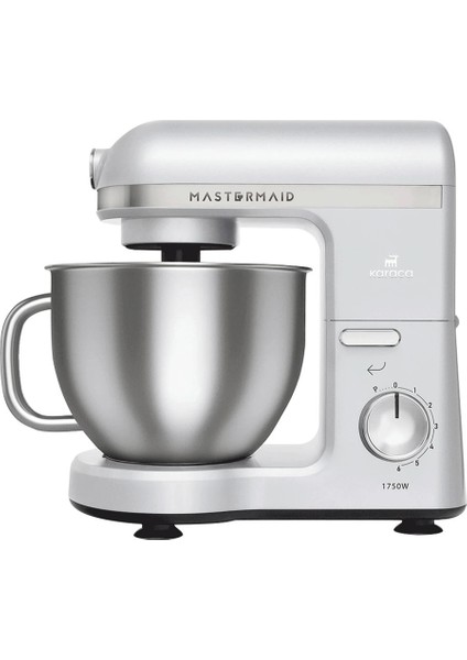 Pro Çift Kollu Mastermaid Chef Stand Mikser 1750 W Yüksek Motor Gücü , Hamur Kancası, Balon Çırpıcı ve Düz Çırpıcı