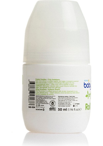 Organik Roll-On 50 ml