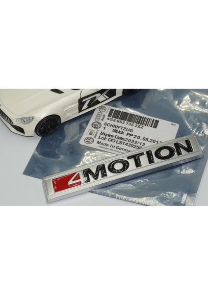 Volkswagen 4 Motion Bagaj 3m 3D Krom Metal Logo Amblem Arma