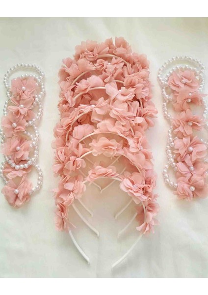 Pembe Nedime Bilekliği ve Tacı