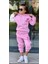 3 Iplik Barbie Baskılı Kapşonlu Kız Çocuk Oversize Sweatsihrt & Eşofman Takım Barbie 1