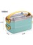 Taşınabilir Üç Bölmeli 304 Paslanmaz Çelik Çocuk , Öğrenci ve Ofis Için Yemek Kutusu Sefer Tası Vgn 2