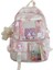 Çok Bölmeli Aksesuarlı Sırt Çantası - Pembe (Yurt Dışından) 1