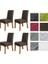 Streç Katı Elmas Kafes Yemek Sandalye Kapak Slipcover Kılıf (Yurt Dışından) 3
