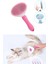 Clean Basmalı Oval Tarak Pembe 2