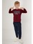 Erkek Çocuk Bordo Pijama Takım 50285560-VR014 3