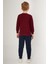 Erkek Çocuk Bordo Pijama Takım 50285560-VR014 4