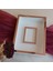 Beyaz 30X40 cm Fotoğraf Bölümlü Yarı Rose Kaplamalı Ledsiz Isimsiz Gül Kutusu! Anı Çerçevesi 2