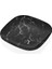 Melamin Kare Servis 17CM Siyah Mermer (17X17X2.1CM 145GR) 1
