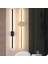 Modern Dekoratif Kılıç Led Duvar Aplik 70 Cm Siyah Profil (Dikdörtgen Rozanslı) 3000K Sarı Işık 4