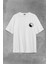 Siyah ve Beyaz Ying Yang Pokemon Minimal Sırt Ön Baskılı Oversize Tişört T-Shirt 2