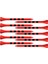100 Bambu Golf Topluğu Çeğırılmaz Yüksek 83MM Kırmızı (Yurt Dışından) 1
