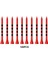 100 Bambu Golf Topluğu Çeğırılmaz Yüksek 83MM Kırmızı (Yurt Dışından) 3