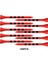 100 Bambu Golf Topluğu Çeğırılmaz Yüksek 83MM Kırmızı (Yurt Dışından) 4