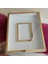 Yarı Gold Beyaz 40X50 cm Fotoğraf Bölümlü Yarı Gold Isimsiz Ledsiz Gül Saklama Kutusu! Anı Çerçevesi! 3
