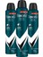 Men Erkek Sprey Deodorant Invisible Black & White 72 Saat Kesintisiz Üstün Koruma 200 Mlx3 2