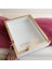 Beyaz 30X40 cm Fotoğraf Bölümsüz Yarı Gold Isimli Ledsiz Gül Saklama Kutusu 1