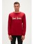 Manuscript Crewneck Bordo Erkek Sweatshirt 1
