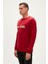 Manuscript Crewneck Bordo Erkek Sweatshirt 2