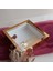 Gold Pleksi Kaplı 25X25 cm Fotoğraf Bölümsüz Isimli Ledli Gül Saklama Kutusu! Anı Çerçevesi! 1