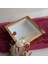 Gold Pleksi Kaplı 25X25 cm Fotoğraf Bölümsüz Isimli Ledli Gül Saklama Kutusu! Anı Çerçevesi! 2
