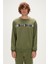 Reflect Bear Crewneck Thyme Yeşil Erkek Sweatshirt 1