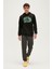 Re-Born Recycle Hoodie Siyah Kapüşonlu Erkek Sweatshirt 3
