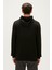 Re-Born Recycle Hoodie Siyah Kapüşonlu Erkek Sweatshirt 4