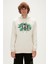 Re-Born Recycle Hoodie Marshmallow Beyaz Kapüşonlu Erkek Sweatshirt 2