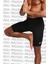 Yoga Dri Fit Soft Tight Shorts Esnek Yumuşak Yapılı Cepli Siyah Tayt Şort 2