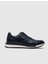 Vernazza Baskılı Gerçe Deri Sneaker Erkek Ayakkabı 460M1450 Mavi Kamuflaj 1