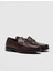 Toka Detaylı Bağcıksız Loafer Ayakkabı 466M1298 Kahve 2