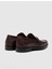 Toka Detaylı Bağcıksız Loafer Ayakkabı 466M1298 Kahve 3